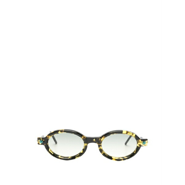 クボラウム メンズ サングラス・アイウェア アクセサリー Maske p6 round-frame sunglasses Black|asty