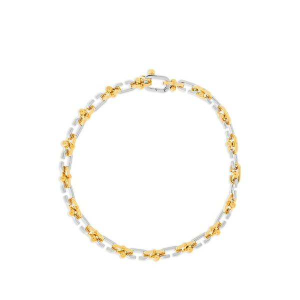 カサブランカ メンズ ネックレス・チョーカー アクセサリー Two-tone chain necklace Silver｜asty
