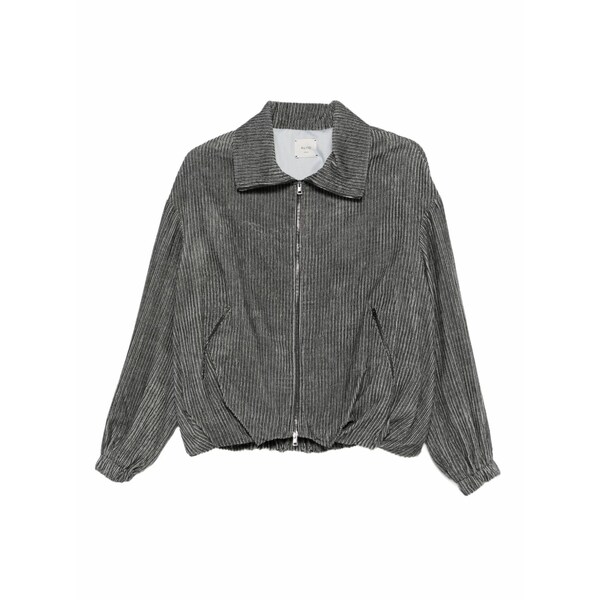 アリジ レディース ジャケット＆ブルゾン アウター Corduroy zip-up jacket Grey｜asty