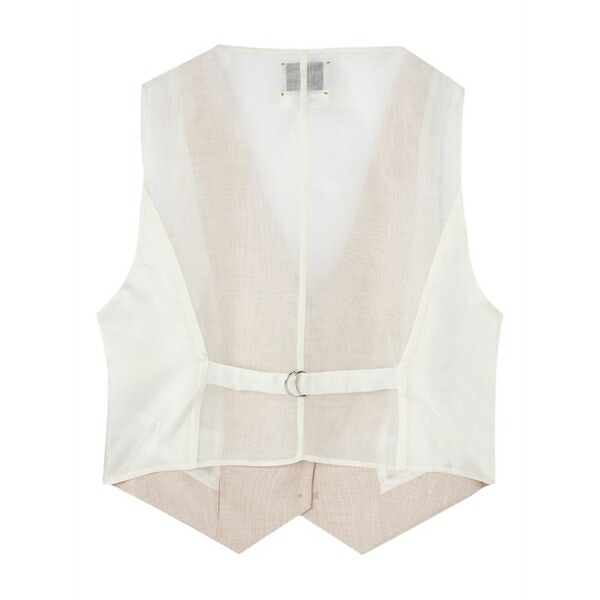 フォルテ フォルテ レディース ジャケット&ブルゾン アウター Panelled waistcoat Neutrals|asty