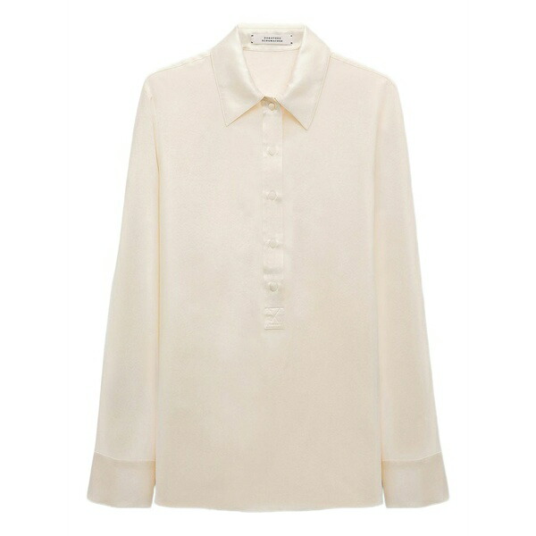 ドロシーシューマッハ レディース シャツ トップス Sense of shine silk shirt Neutrals|asty