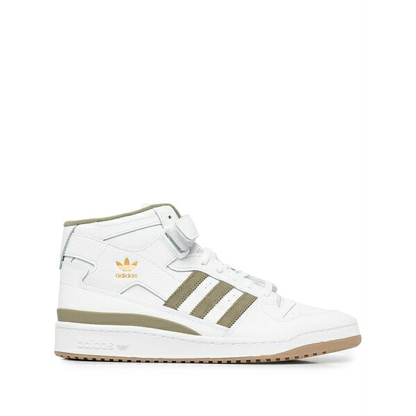 アディダス メンズ スニーカー シューズ High-top lace-up sneakers White｜asty