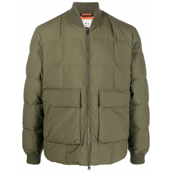 ウール リッチ メンズ ジャケット＆ブルゾン アウター Feather-down quilted jacket Green｜asty