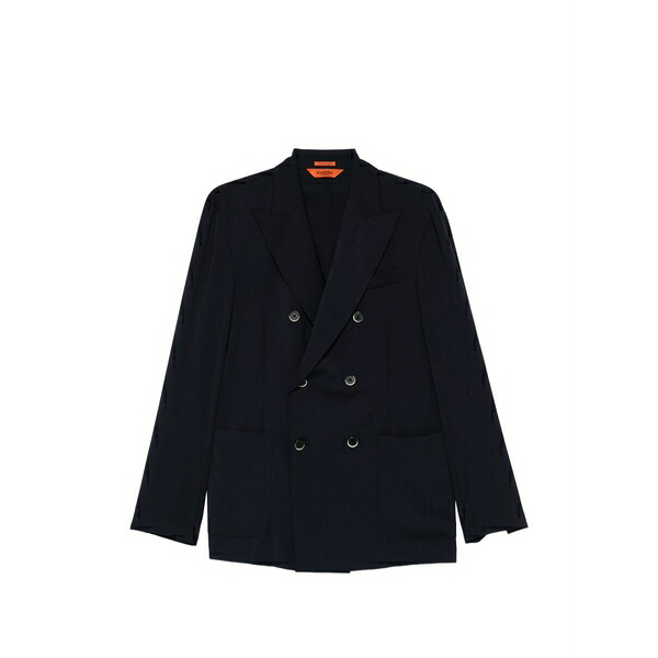 バレナ メンズ ジャケット＆ブルゾン アウター Siroco double-breasted jacket Blue｜asty