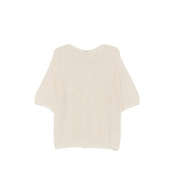 アントネリ レディース Tシャツ トップス Magnolia crew neck knitted top Neutrals|asty