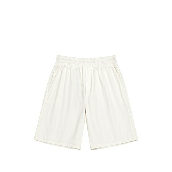 アスペジ メンズ カジュアルパンツ ボトムス Elasticated-waistband shorts White|asty