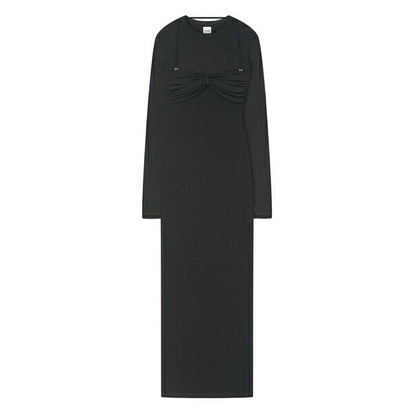 ナヌーシュカ レディース ワンピース トップス Artemiz bra-detail maxi dress Black｜asty