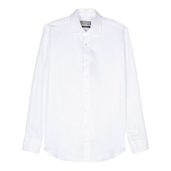 カナーリ メンズ シャツ トップス Herringbone shirt White｜asty 63,690円