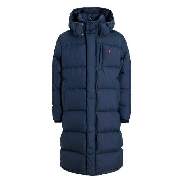 ラルフローレン メンズ コート アウター Hooded insulated bomber coat Blue|asty