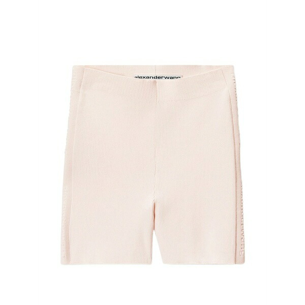 アレキサンダーワン レディース カジュアルパンツ ボトムス Ribbed-knit mini shorts Pink|asty