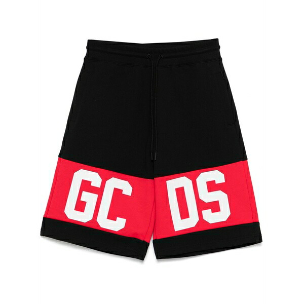 ジーシーディーエス メンズ カジュアルパンツ ボトムス Band-logo shorts Black｜asty