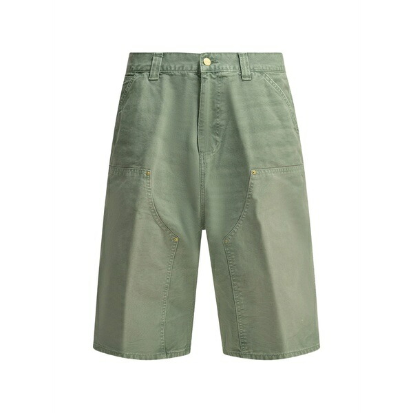 カーハート メンズ カジュアルパンツ ボトムス Rivet-embellished cotton shorts Green|asty