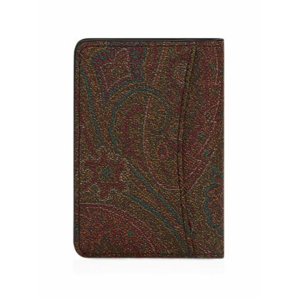 エトロ メンズ 財布 アクセサリー Arnica document and card holder Brown｜asty 70,290円