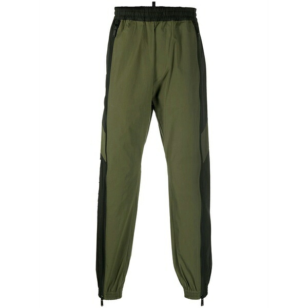 ディースクエアード メンズ カジュアルパンツ ボトムス Logo-print track pants Green|asty