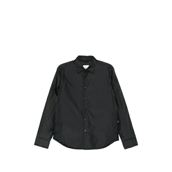 アスペジ メンズ ジャケット＆ブルゾン アウター Padded shirt jacket Black｜asty