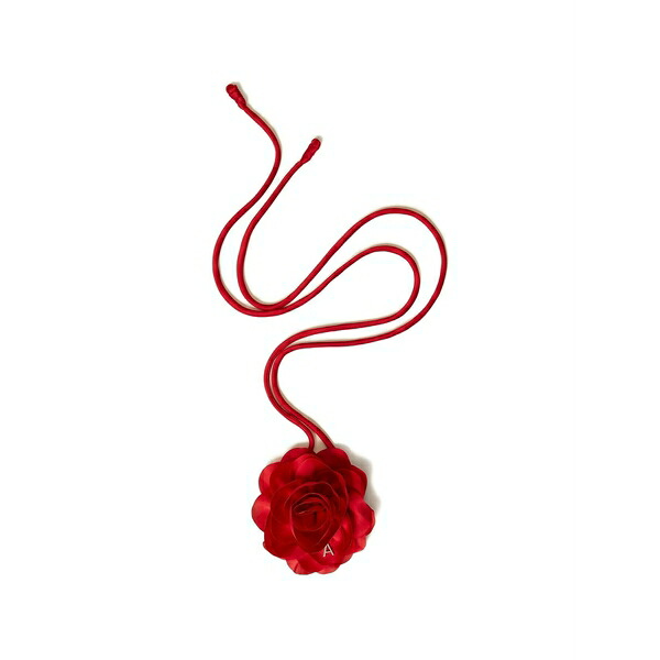 ツインセット レディース ネックレス・チョーカー・ペンダントトップ アクセサリー Floral-appliqu&pound; satin choker Red｜asty