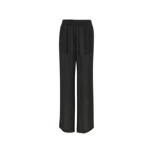 カオス レディース カジュアルパンツ ボトムス Icona elasticated-waist palazzo pants Black|asty