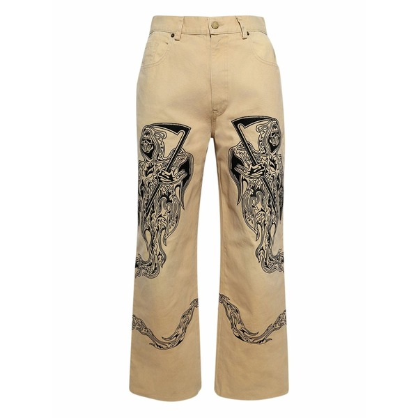 ウォーレンロータス メンズ デニムパンツ ボトムス Cotton straight jeans Neutrals|asty