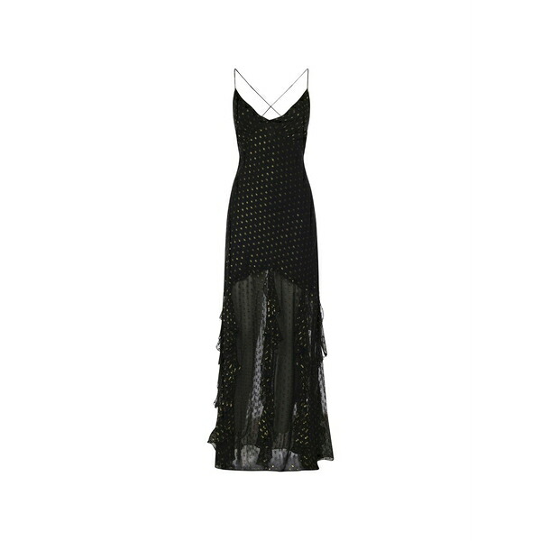 フォーラブアンドレモン レディース ワンピース トップス Elea polka dot maxi dress Black|asty