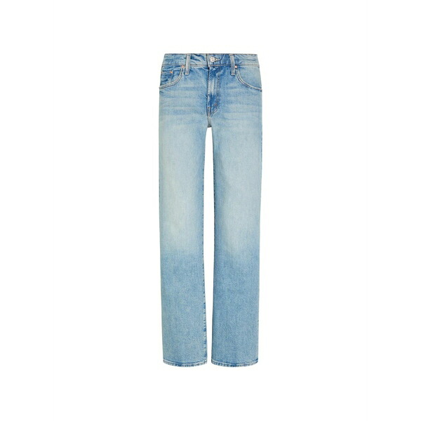 マザー レディース デニムパンツ ボトムス Rambler skimp faded straight-leg jeans Blue|asty