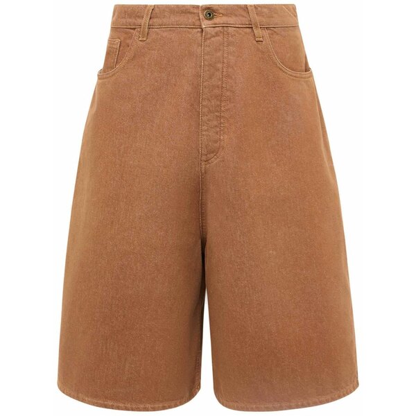 J.W.アンダーソン メンズ カジュアルパンツ ボトムス Wide-leg denim shorts Brown｜asty