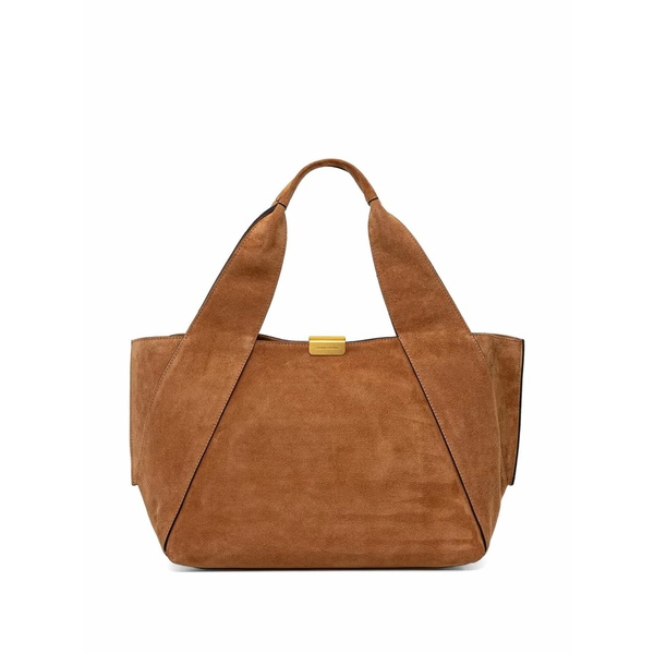 ジャンニ・キアリーニ レディース トートバッグ バッグ Large vivi suede tote bag Brown｜asty