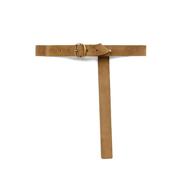 バーバラ ブイ レディース ベルト アクセサリー Suede-finish buckle-fastening belt Brown|asty