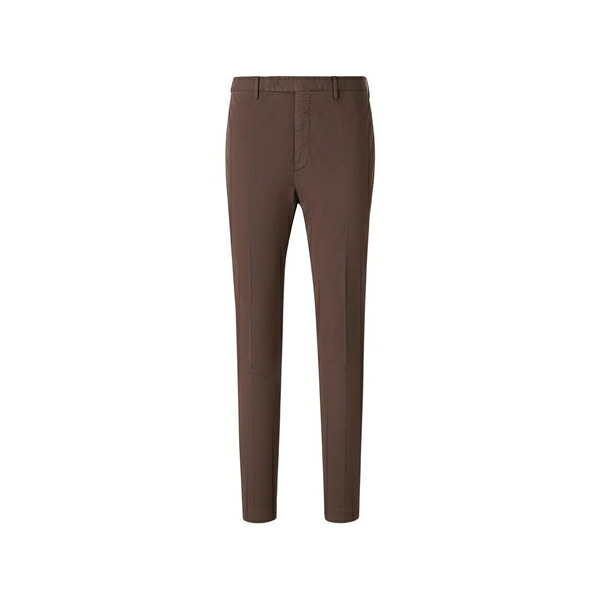インコテックス メンズ カジュアルパンツ ボトムス Pressed-crease slim-fit trousers Brown｜asty