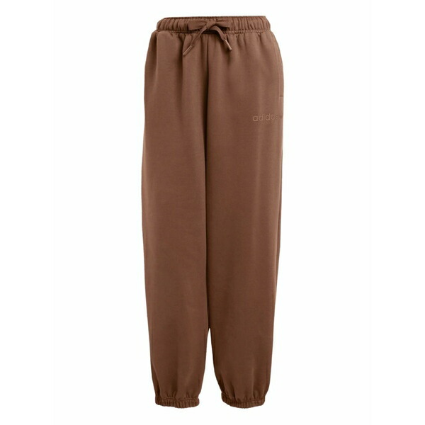アディダス レディース カジュアルパンツ ボトムス Essentials printed-logo track pants Brown|asty