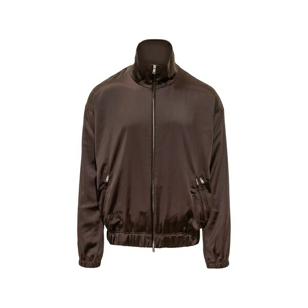ワイスリー メンズ ジャケット&ブルゾン アウター High-neck bomber jacket Brown|asty