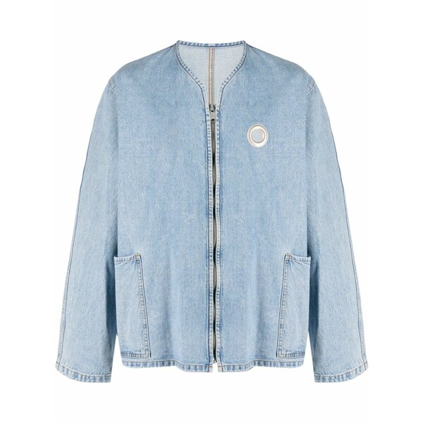 クレイググリーン メンズ ジャケット&ブルゾン アウター Zip-up denim jacket Blue|asty