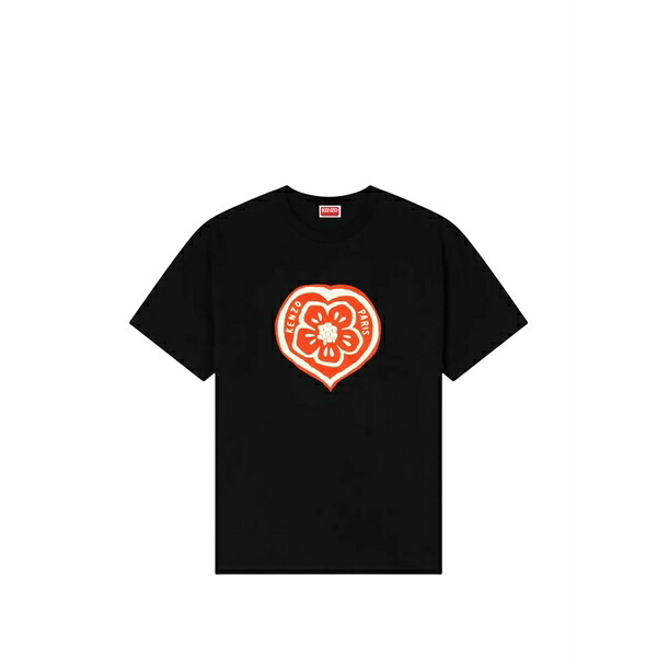 ケンゾー レディース Tシャツ トップス boke heart t-shirt Black｜asty