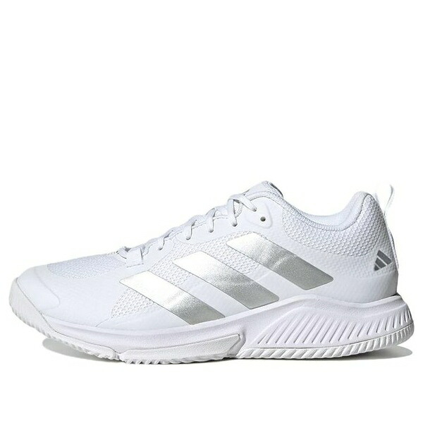 adidas アディダス レディース スニーカー  【(WMNS) adidas Court Team Bounce 2.0 \u0027White Silver Metallic\u0027 HR1235】  大きさ US_9(26.0糎)
