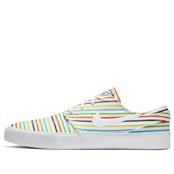 Nike ナイキ メンズ スニーカー 【Nike Zoom Stefan Janoski Canvas RM SB 'Multi-Color Pinstripes' AQ7878-100】 サイズ US_6(24.0cm)|asty