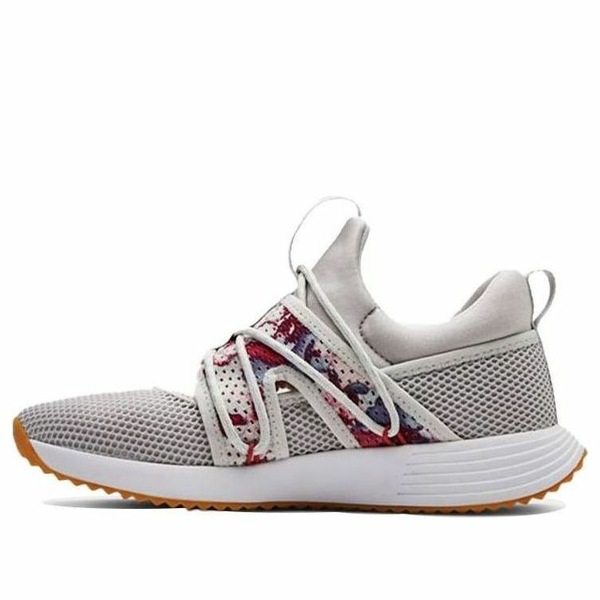 Under Armour アンダーアーマー レディース スニーカー Gray/White/Purple 【(WMNS) Under Armour Breathe Sola 'Gray White Purple' 3021822-100】 サイズ US_8(25.0cm)画像