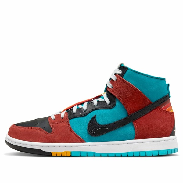 Nike ナイキ メンズ スニーカー 【Nike x Di'orr Greenwood SB Dunk Hi Decon QS 'Turquoise Blue Red' FQ1775-400】 サイズ US_6(24.0cm)｜asty
