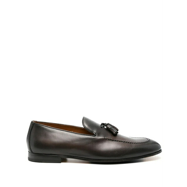 ドンカルズ メンズ スリッポン・ローファー シューズ Leather loafers Brown|asty