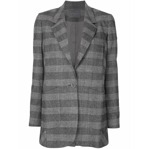 ロレーナアントニアッツィ レディース ジャケット＆ブルゾン アウター Prince of wales check blazer Grey｜asty