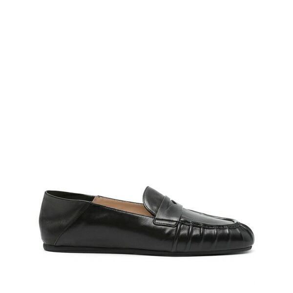 スチュアート ワイツマン レディース スリッポン・ローファー シューズ Leather loafers  Black