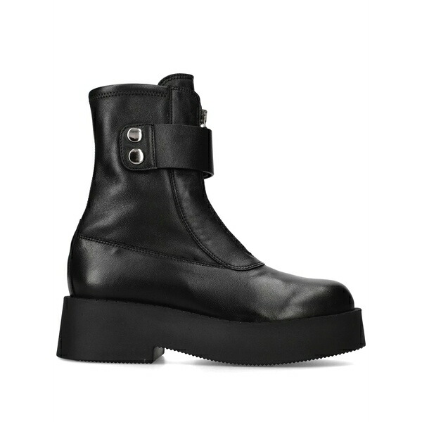 プレミアータ レディース ブーツ シューズ Leather ankle boots Black|asty