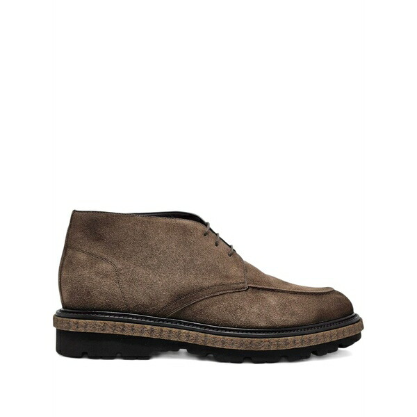 バレット メンズ ブーツ シューズ Suede lace-up boots Brown