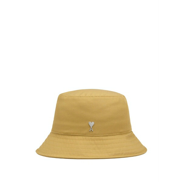 アミ メンズ 帽子 アクセサリー Ami de coeur cotton bucket hat  Brown