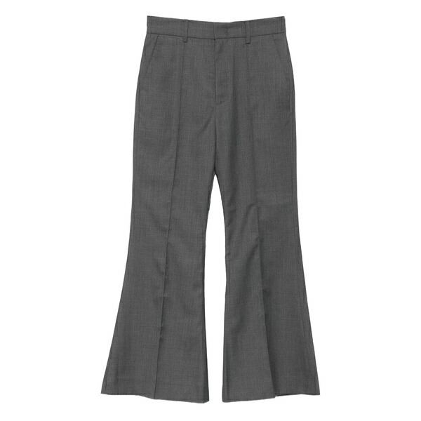 ロック レディース カジュアルパンツ ボトムス Crease flared trousers Grey|asty