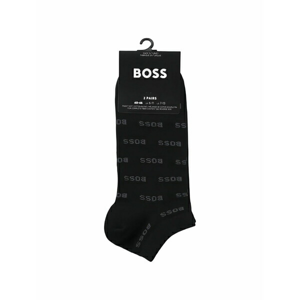 雇い主 メンズ ソックス アンダー御召しもの Logo-detail socks Black