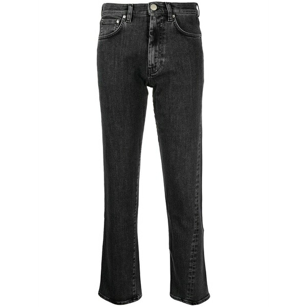 トーテム レディース デニムパンツ ボトムス Twisted seam crop jeans Grey｜asty