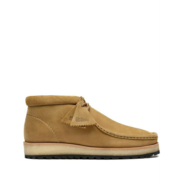 クラークス メンズ ブーツ シューズ Suede lace-up boots Brown