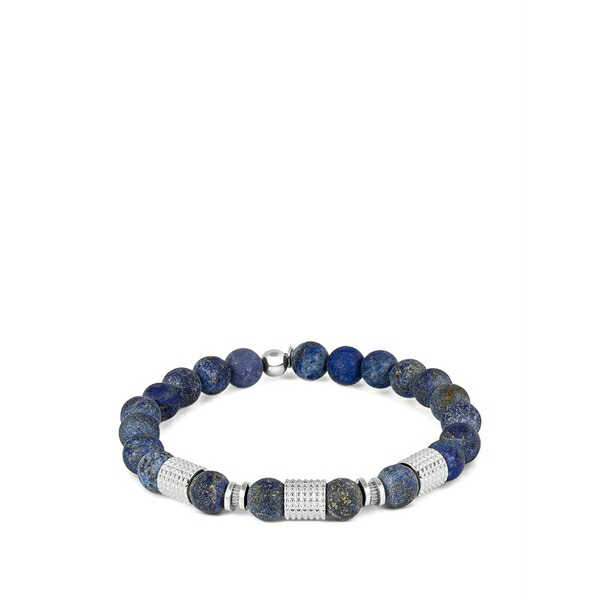 タテオシアン メンズ ブレスレット・バングル・アンクレット 添え物 Beaded bracelet Silver