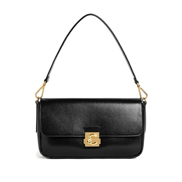 コチネレ レディース ショルダーバッグ 御徒面子 Large c-me lock shoulder bag Black