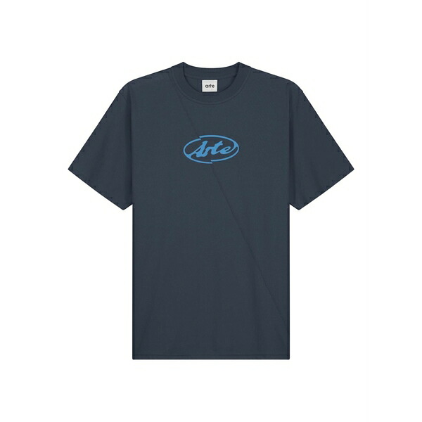 アルテ アントワープ メンズ Tシャツ トップス Logo t-shirt Blue|asty
