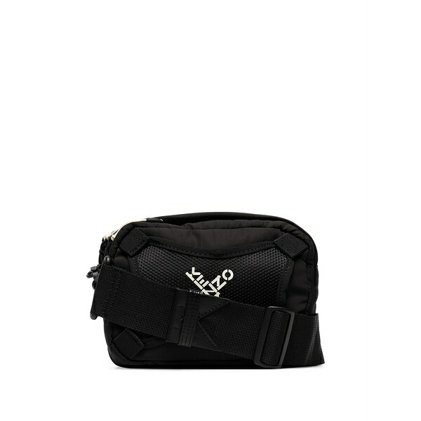 ケンゾー メンズ ショルダーバッグ 御徒面子 Active logo-print crossbody bag Black